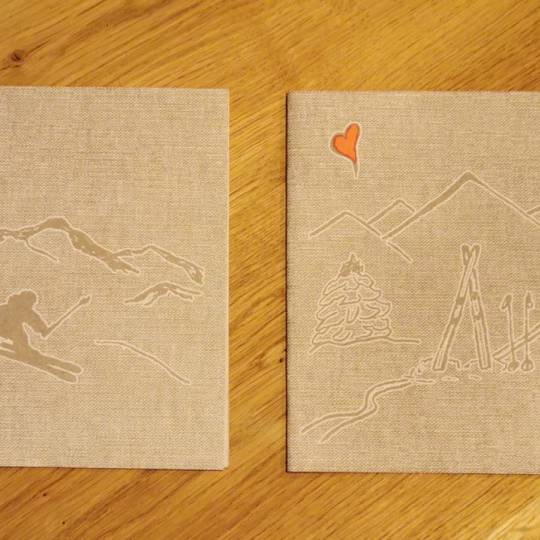 Serviette Skifahren Zillertal